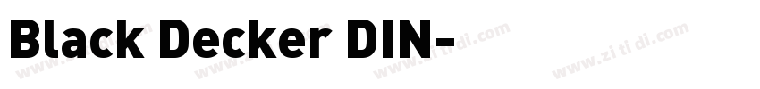 Black Decker DIN字体转换